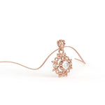 Load image into Gallery viewer, 0.47 CT Lab-Grown Diamond Leaf Pendant Necklace | Solid Gold | Elegant Nature-Inspired Design