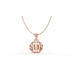 Load image into Gallery viewer, 0.47 CT Lab-Grown Diamond Ball Pendant Necklace | Solid Gold | Modern Minimalist Design
