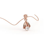 Load image into Gallery viewer, 0.47 CT Round Lab-Grown Diamond Pendant Necklace | Solid Gold | Timeless Solitaire Brilliance
