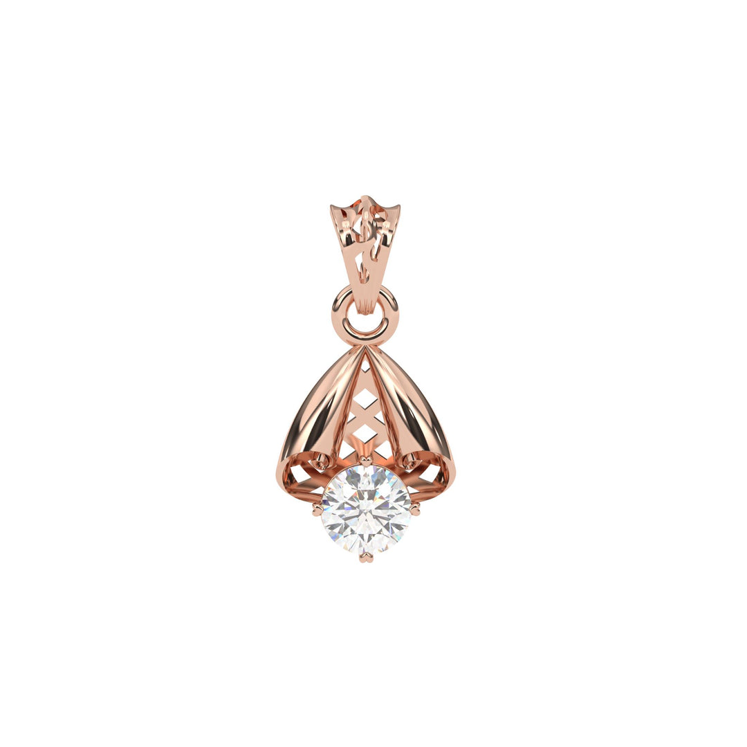 0.47 CT Round Lab-Grown Diamond Pendant Necklace | Solid Gold | Timeless Solitaire Brilliance