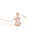 Load image into Gallery viewer, 0.47 CT Lab-Grown Diamond Pendant Necklace | Solid Gold | Modern Elegant Design
