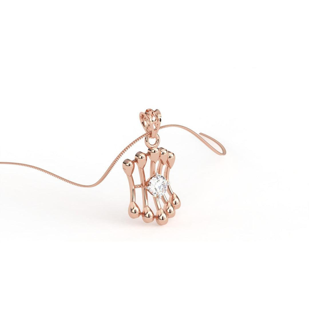 0.47 CT Lab-Grown Diamond Pendant Necklace | Solid Gold | Modern Elegant Design