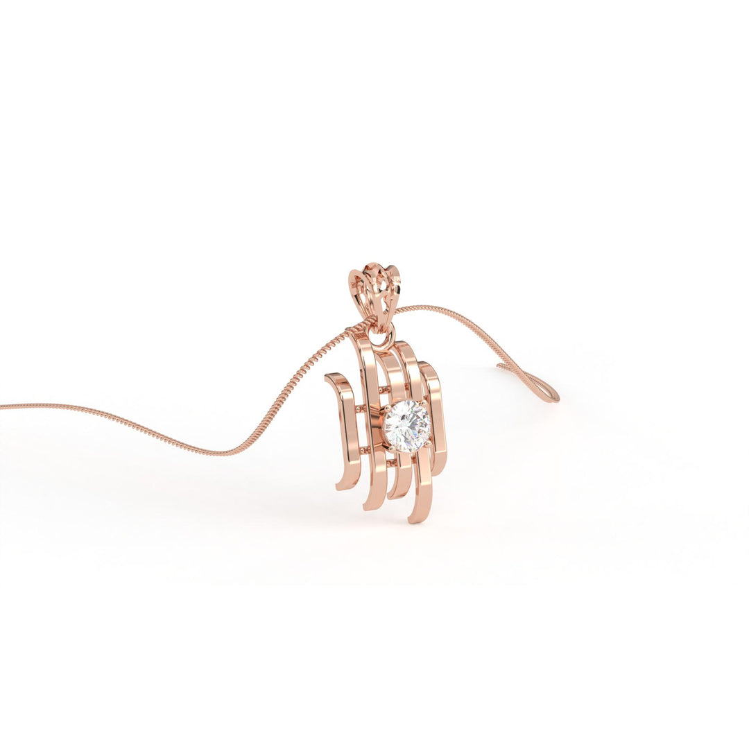 0.47 CT Lab-Grown Diamond Unique Pendant Necklace | Solid Gold | Modern Elegant Design