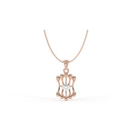 Load image into Gallery viewer, 0.47 CT Lab-Grown Diamond Pendant Necklace | Solid Gold | Modern Elegant Design
