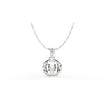 Load image into Gallery viewer, 0.47 CT Lab-Grown Diamond Ball Pendant Necklace | Solid Gold | Modern Minimalist Design
