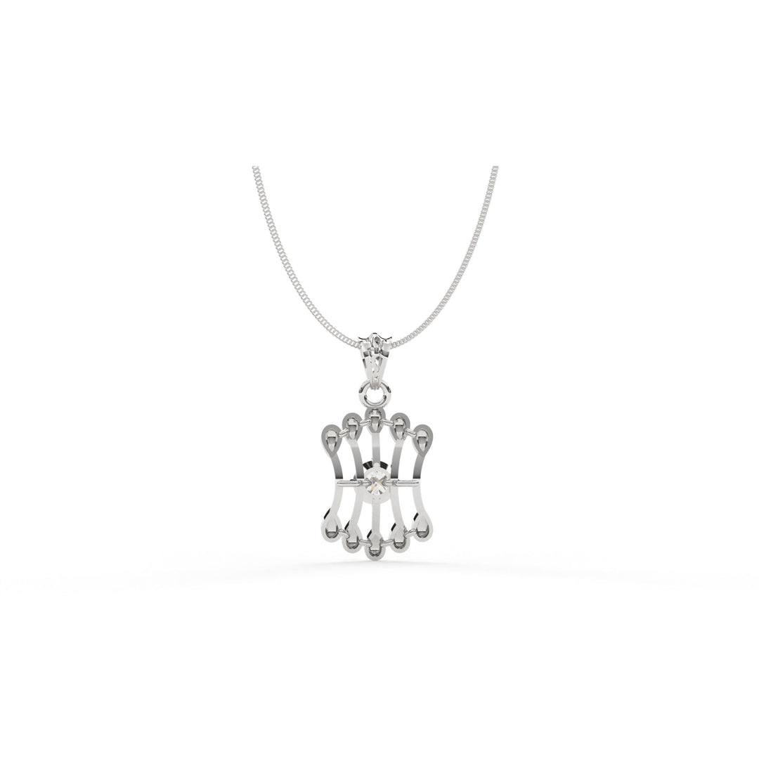 0.47 CT Lab-Grown Diamond Pendant Necklace | Solid Gold | Modern Elegant Design