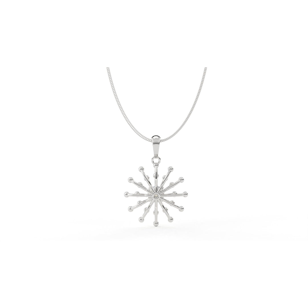 0.47 CT Lab-Grown Diamond Unique Floral Pendant Necklace | IGI Certified | Elegant Design