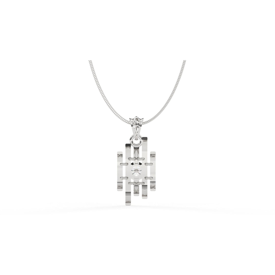 0.47 CT Lab-Grown Diamond Unique Pendant Necklace | Solid Gold | Modern Elegant Design