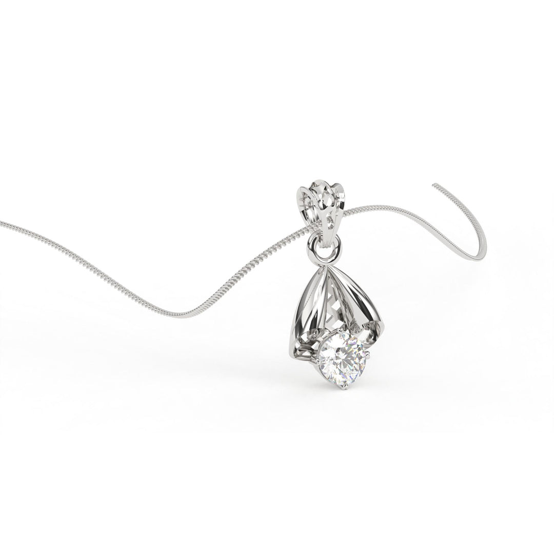 0.47 CT Round Lab-Grown Diamond Pendant Necklace | Solid Gold | Timeless Solitaire Brilliance