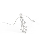 Load image into Gallery viewer, 0.47 CT Lab-Grown Diamond Unique-Line Ball Pendant Necklace | Solid Gold | Modern Design