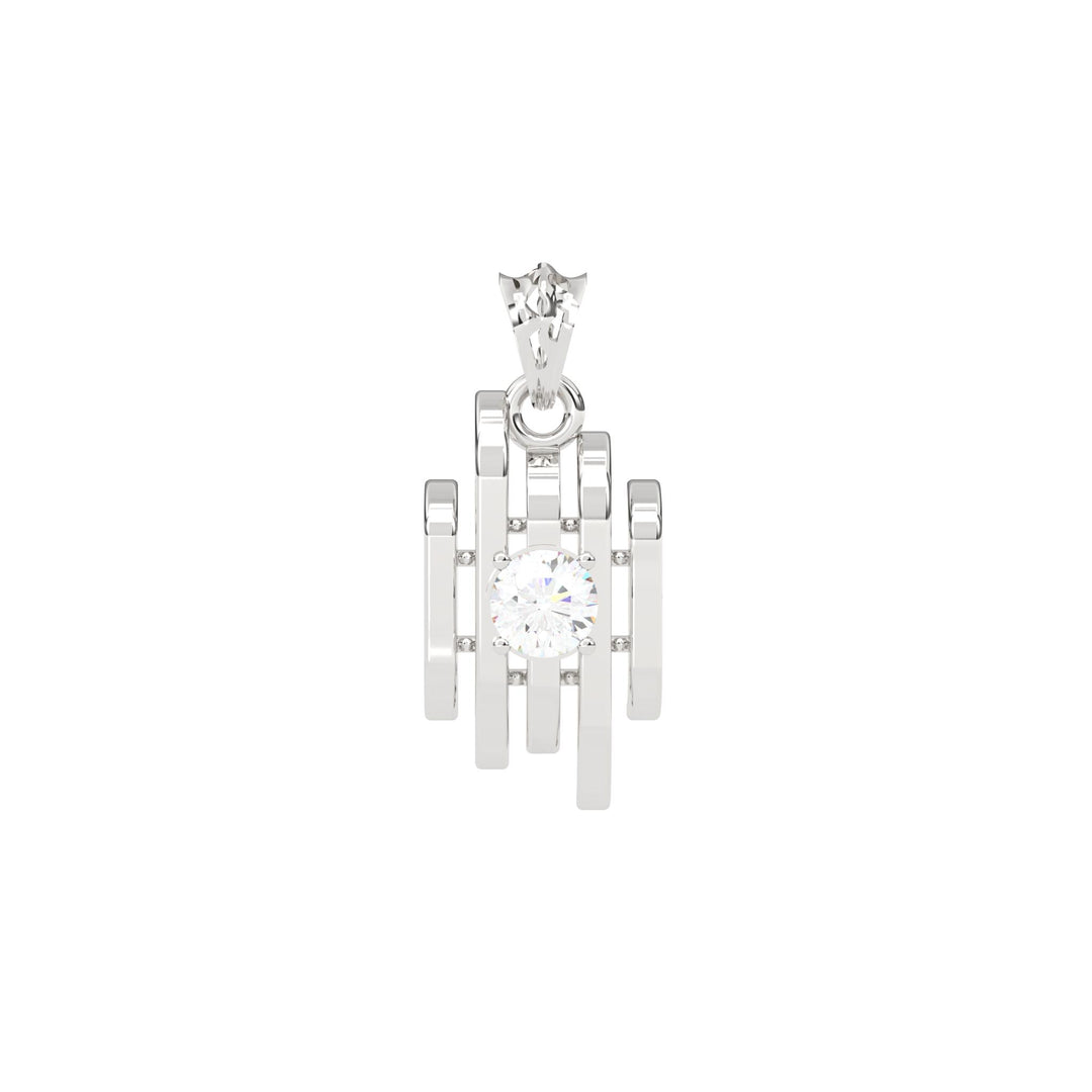 0.47 CT Lab-Grown Diamond Unique Pendant Necklace | Solid Gold | Modern Elegant Design