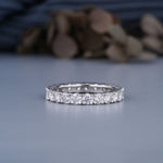 Load image into Gallery viewer, 14K White Gold Round Brilliant Cut Diamond Full Eternity Ring
