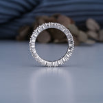 Load image into Gallery viewer, 14K White Gold Round Brilliant Cut Diamond Full Eternity Ring
