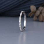 Load image into Gallery viewer, 10K White Gold Round Cut Diamond Full Eternity Ring
