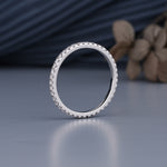 Load image into Gallery viewer, 18K White Gold Round Cut Diamond Full Eternity Ring
