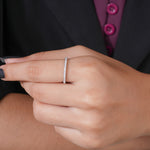 Load image into Gallery viewer, 10K White Gold Round Cut Diamond Full Eternity Ring
