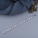 Load image into Gallery viewer, 6.53 CTW Pear And Oval Lab-Grown Diamond Tennis Bracelet in 14K White Gold – IGI Certified
