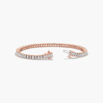 Load image into Gallery viewer, 18K Gold Emerald Cut Diamond Tennis Bracelet

