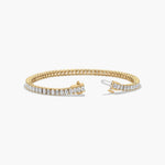 Load image into Gallery viewer, 18K Gold Emerald Cut Diamond Tennis Bracelet
