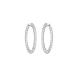 Load image into Gallery viewer, 10K Gold Emilia Inside Out Diamond Hoop Earrings
