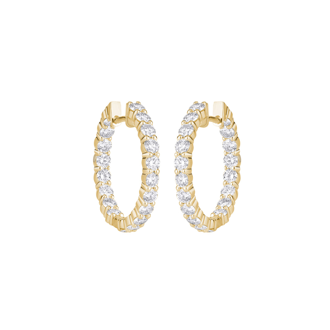 14K Gold Isla Inside & Out Hoop Earrings