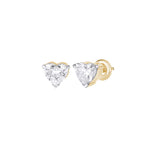 Load image into Gallery viewer, 10K Gold Heart Shaped Diamond Stud Earrings
