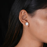 Load image into Gallery viewer, 10K Yellow Gold Round Cut Diamond 6-Prong Stud Earrings
