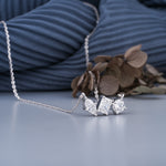 Load image into Gallery viewer, 18K White Gold Trio Diamond Pendant Necklace
