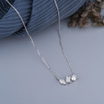 Load image into Gallery viewer, 18K White Gold Trio Diamond Pendant Necklace
