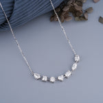 Load image into Gallery viewer, 10K White Gold Stardust Lab Diamond Pendant Necklace
