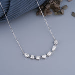 Load image into Gallery viewer, 14K White Gold Stardust Lab Diamond Pendant Necklace
