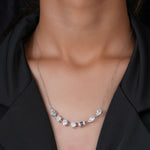 Load image into Gallery viewer, 10K White Gold Stardust Lab Diamond Pendant Necklace

