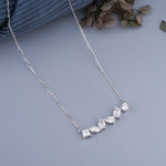 Load image into Gallery viewer, 10K White Gold Multi Shaped Diamond Pendant Necklace
