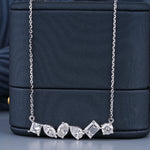 Load image into Gallery viewer, 18K White Gold Multi Shaped Diamond Pendant Necklace
