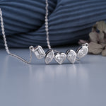 Load image into Gallery viewer, 14K Yellow Gold Multi Shaped Bezel Diamond Pendant Necklace
