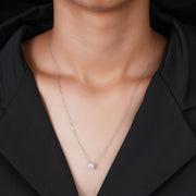 Round Cut Diamond Solitaire Pendant Necklace | Lab-Grown | 4-Prong Classic in Solid Gold (0.50–5.00 CT)  Description: Available Carat Weights: 0.50 C