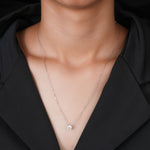 Load image into Gallery viewer, 18K White Gold Perfect Solitaire Diamond Pendant Necklace
