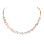Load image into Gallery viewer, 14K Gold Elegant Marquise &amp; Round Lab Grown Diamond Necklace | CVD IGI Certified
