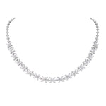 Load image into Gallery viewer, 14K Gold Elegant Marquise &amp; Round Lab Grown Diamond Necklace | CVD IGI Certified
