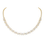 Load image into Gallery viewer, 14K Gold Elegant Marquise &amp; Round Lab Grown Diamond Necklace | CVD IGI Certified
