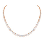 Load image into Gallery viewer, 18K White Gold Lab Created Diamond Tennis Necklace for Women
