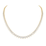 Load image into Gallery viewer, 18K White Gold Lab Created Diamond Tennis Necklace for Women
