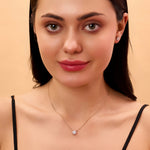 Load image into Gallery viewer, Lab Grown Diamond Pendant Necklace – 10K Gold Solitaire Jewelry for Women
