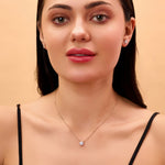 Load image into Gallery viewer, Lab Grown Diamond Pendant Necklace – 10K Gold Solitaire Jewelry for Women
