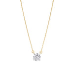Load image into Gallery viewer, Lab Grown Diamond Pendant Necklace – 10K Gold Solitaire Jewelry for Women
