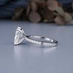 Load image into Gallery viewer, 10K White Gold Radiant Cut Diamond Solitaire Engagement Ring
