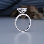 Load image into Gallery viewer, 10K White Gold Radiant Cut Diamond Solitaire Engagement Ring
