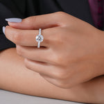 Load image into Gallery viewer, 18K White Gold Round Cut Diamond Four Prong Solitaire Engagement Ring
