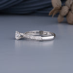 Load image into Gallery viewer, 18K White Gold Round Brilliant Diamond Engagement Ring
