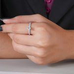 Load image into Gallery viewer, 10K White Gold Round Brilliant Diamond Engagement Ring
